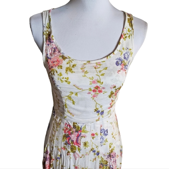 Lauren Conrad LC Floral Print Maxi Long Dress Size 4 Keyhole Back Fairy Feminine - Picture 2 of 16